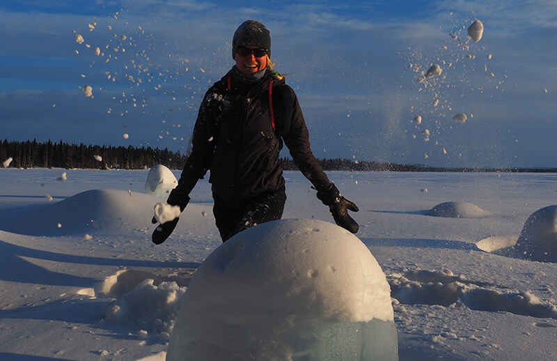 Three meter deep snow!