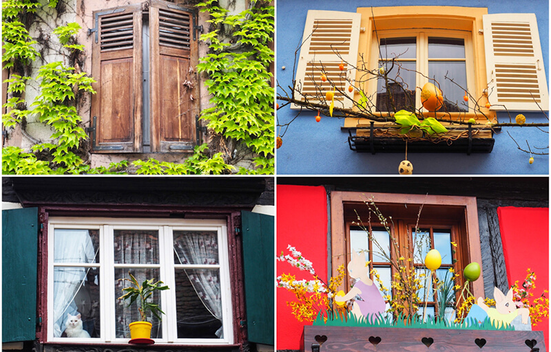 Everywhere you see these cute and colourful windows