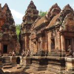 Amazing red Banteay Srei temple