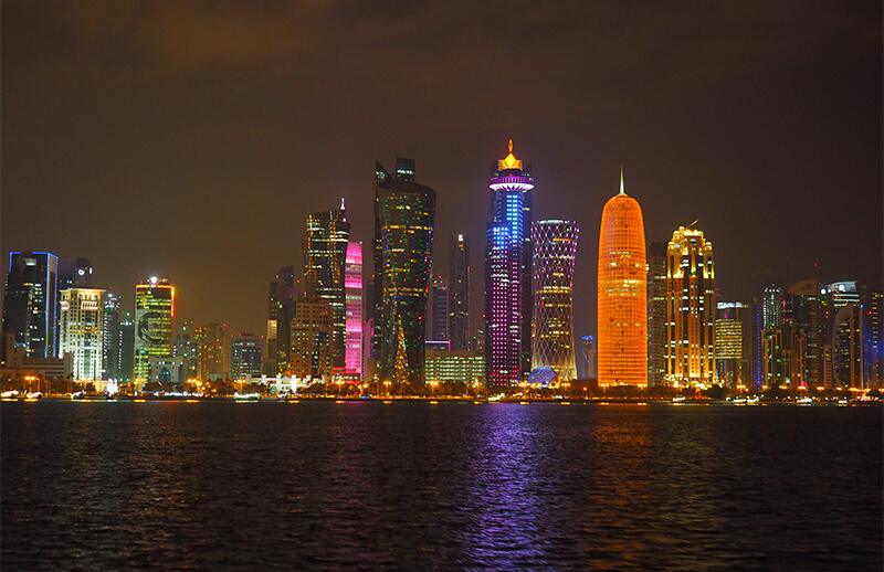 Doha at night