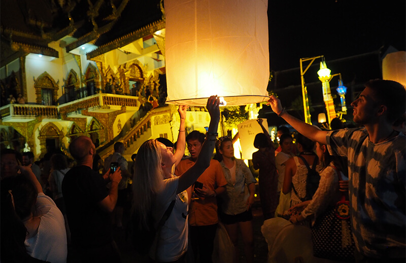 Lighting the lantern