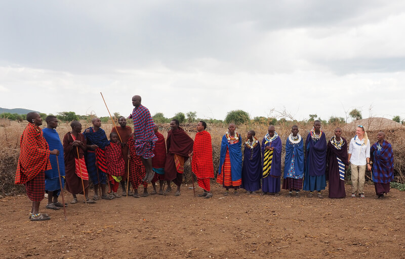 Visit of Masai village